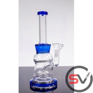 BUTTON TANK GLASS WATER PIPE 9inch